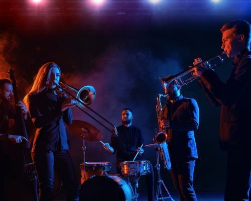 Jazz band performs at the club